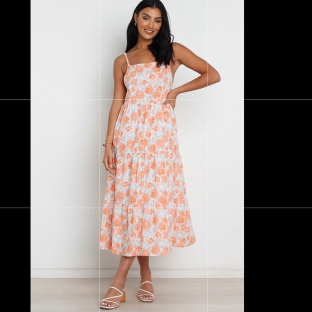NWT Petal & Pup Tawo Dress Orange Floral size 
4